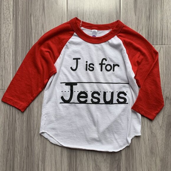 Small Shop Jesus Raglan - Picture 2 of 8